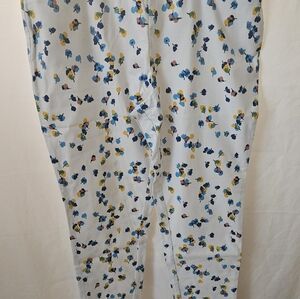 Kate & Mallory White Floral Pants